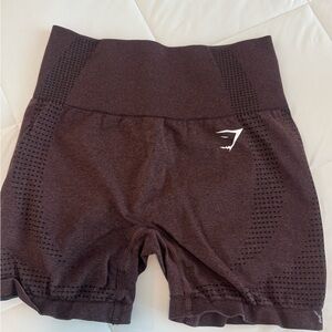 Gymshark Women's Dark Brown Athletic Shorts